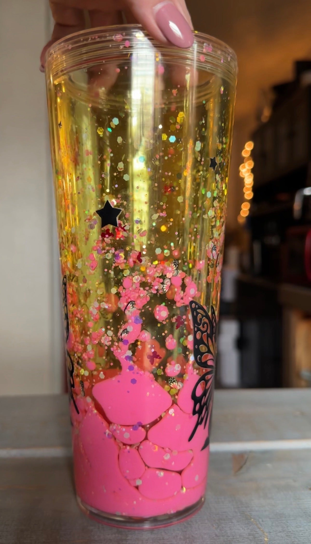 Pink / Yellow Fairy (glowing glitter)